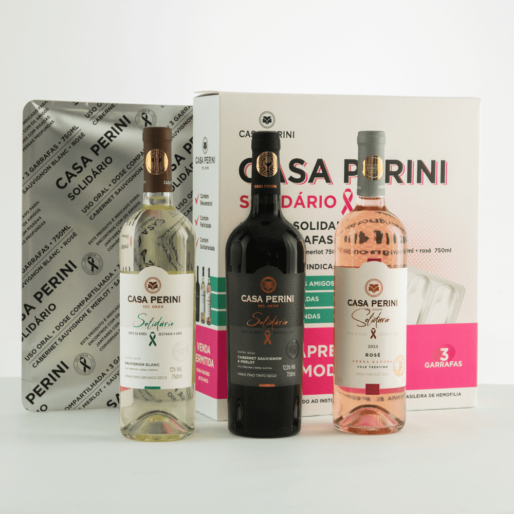BOX VINHO SOLIDARIO (3X750ML) - CASA PERINI